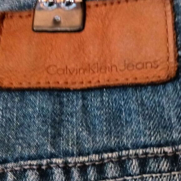 Men's Calvin Klein Bootcut Blue Jeans 34 Waist Inseam 32 - Picture 9 of 14